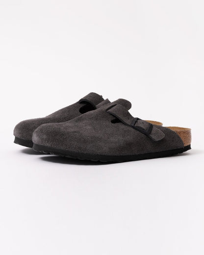 Birkenstock Boston Suede Leather Womens Clogs