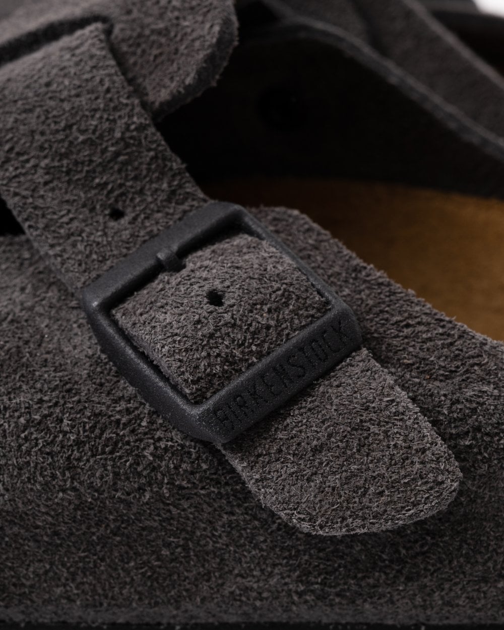Birkenstock Boston Suede Leather Womens Clogs - Velvet Grey