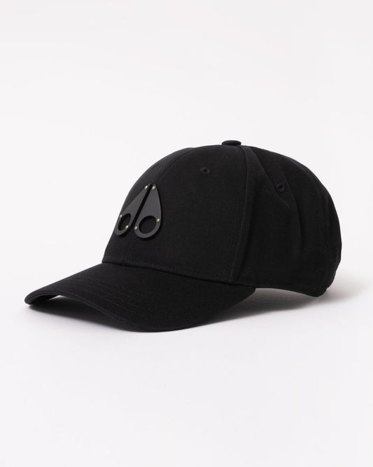 Moose Knuckles Front Logo Icon Cap - Black/Black Logo