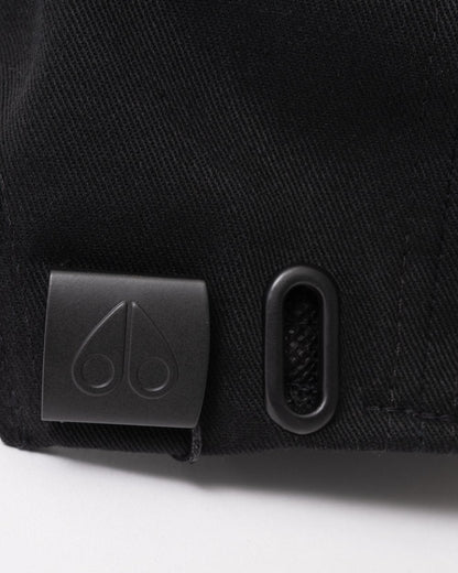 Moose Knuckles Front Logo Icon Cap - Black/Black Logo