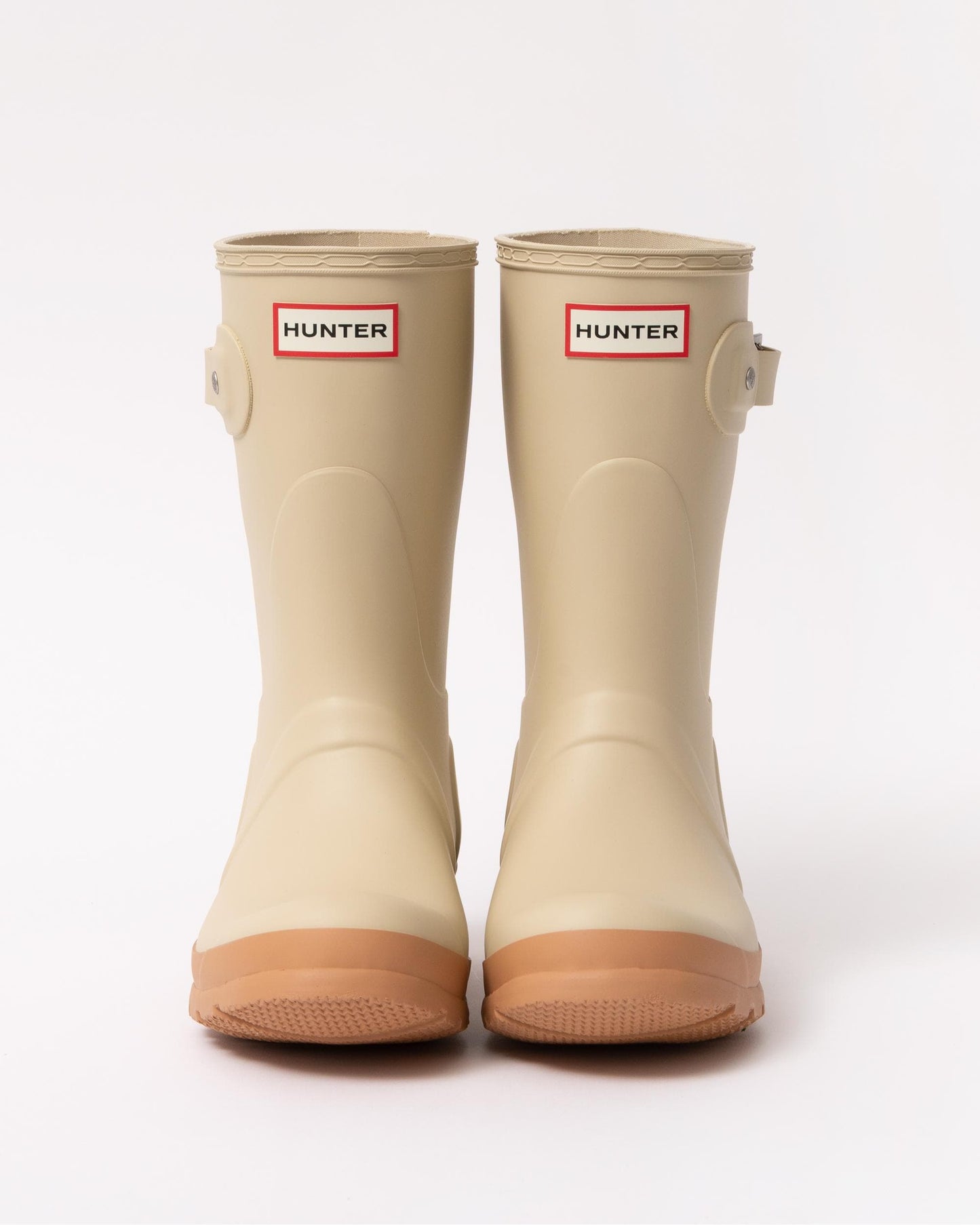 Hunter Original Short Womens Wellies - Gravel/Biscuit