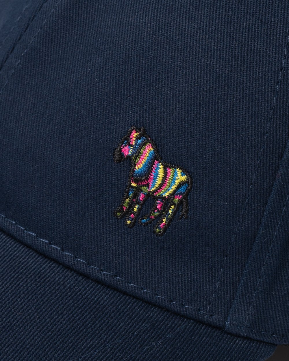 Paul Smith Mens Zebra Baseball Cap - 47 Navy