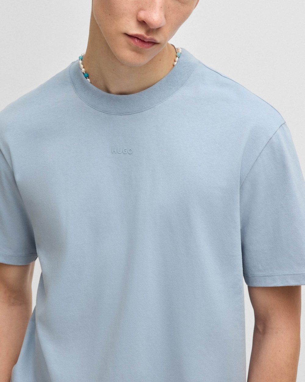 HUGO Dapolino Mens T-Shirt - Open Blue 483