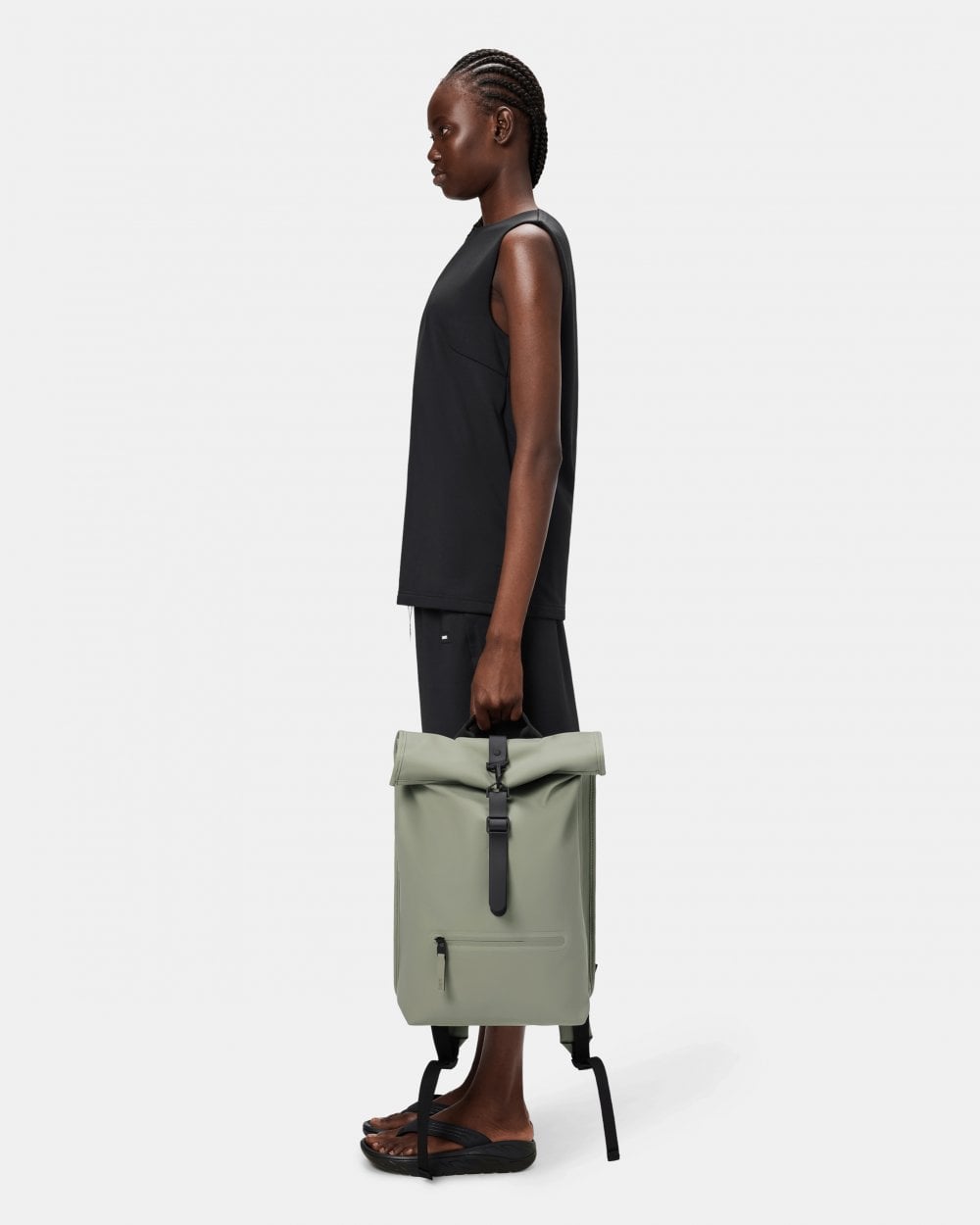 Rains Unisex Rolltop Rucksack - 108 Drift
