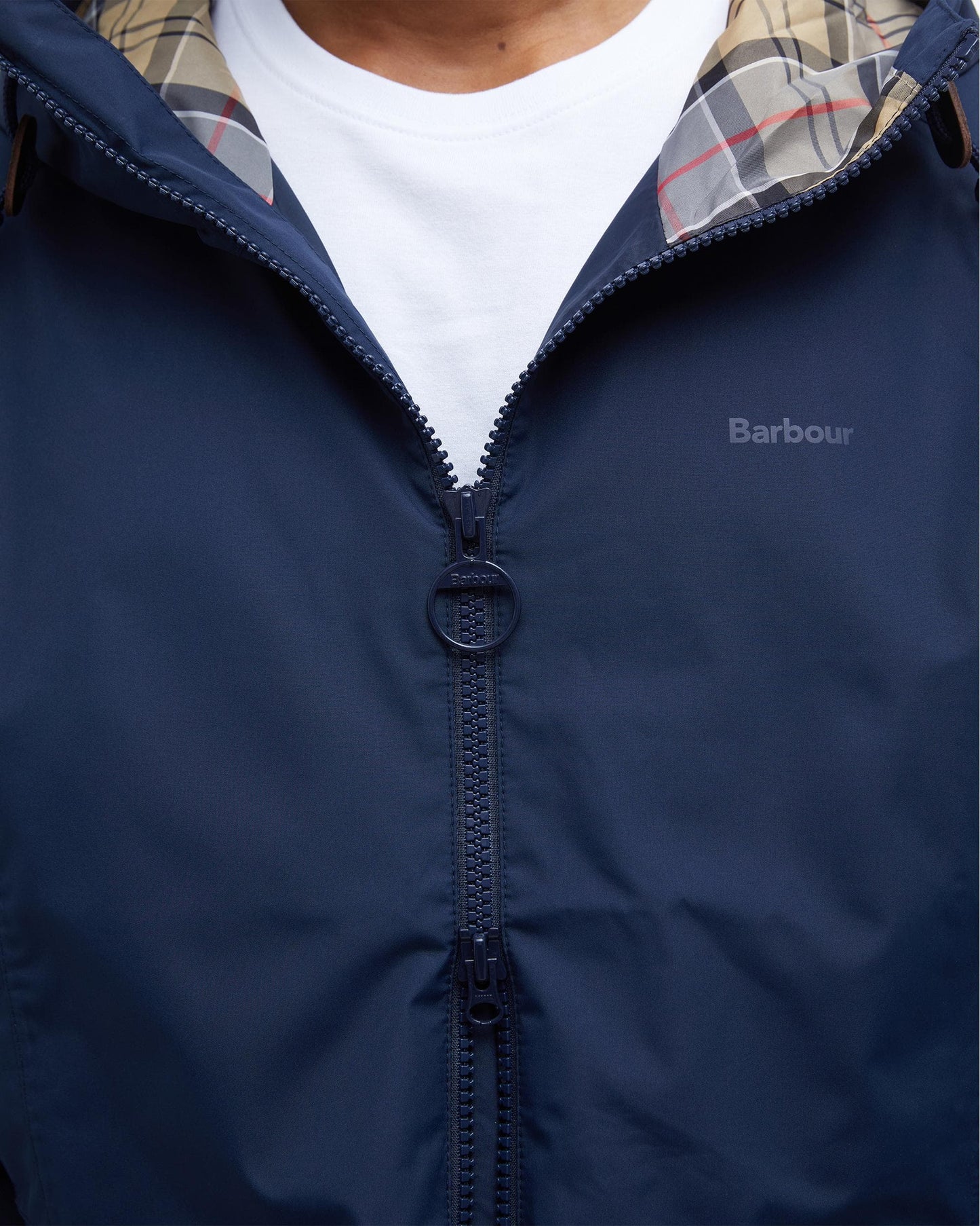 Barbour Hooded Domus Mens Waterproof Jacket - Navy/Dress
