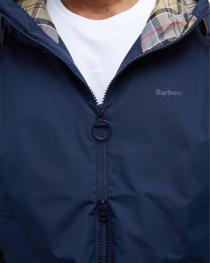 Barbour Hooded Domus Mens Waterproof Jacket - Navy/Dress