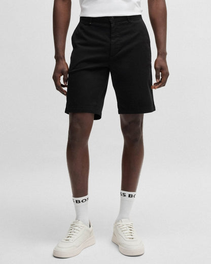 BOSS Orange Mens Slim Fit Chino Shorts in Stretch Cotton Twill