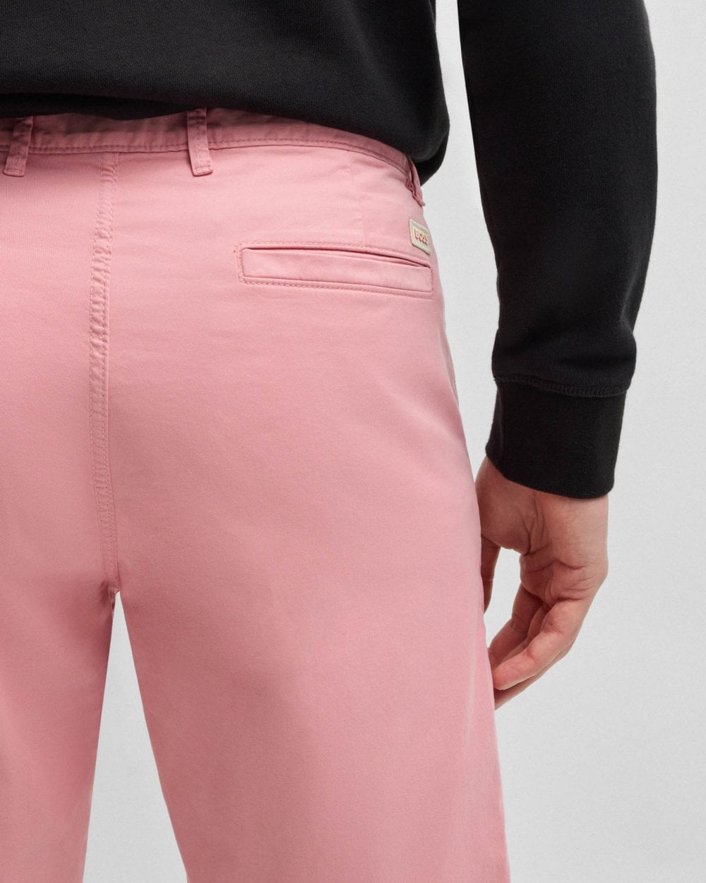 BOSS Orange Mens Slim Fit Chino Shorts in Stretch Cotton Twill - Open Pink 694