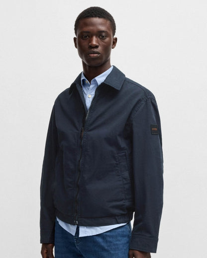 BOSS Orange BOSS Orange Ocrush-D Mens Relaxed Fit Jacket in Stretch Cotton Twill 