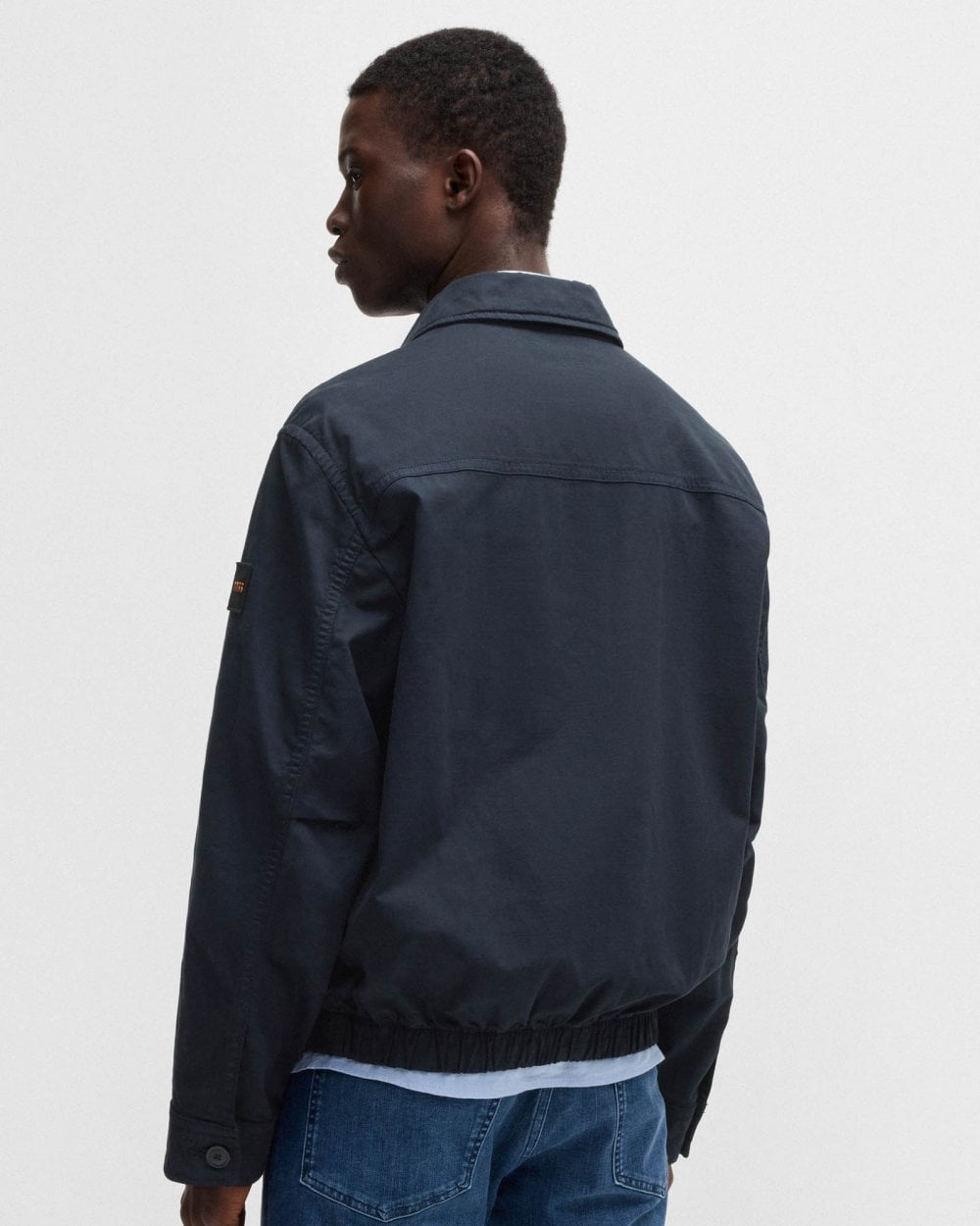BOSS Orange BOSS Orange Ocrush-D Mens Relaxed Fit Jacket in Stretch Cotton Twill 