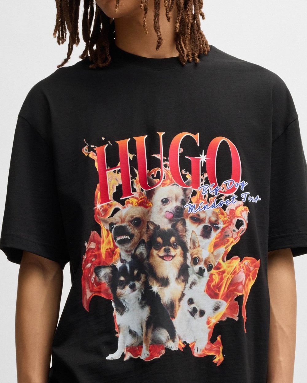 HUGO HUGO Dugie Mens Dog Graphic T-Shirt