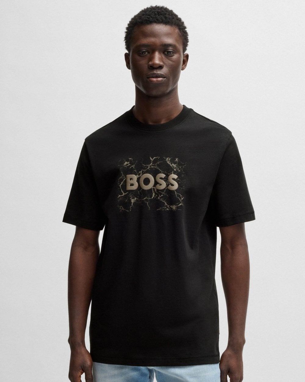 BOSS Orange Logospace Mens T-Shirt - Black 001