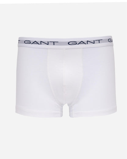 GANT Mens Slim Fit Cotton Jersey Trunks 3-Pack - 110 White