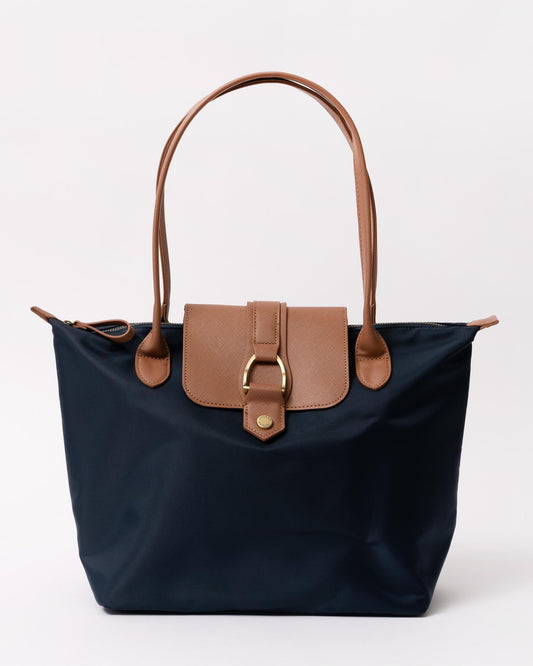 Joules Edie Womens Nylon Tote Bag - Navy - CHO - Designer Womens Bags