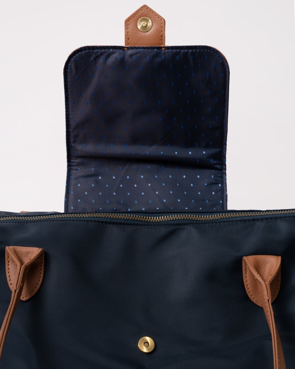Joules Edie Womens Nylon Tote Bag - Navy - CHO - Designer Womens Bags
