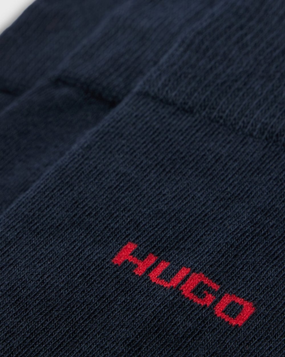 HUGO Mens 3-Pack of Regular Length Socks with Logo Details NOS - Dark Blue 401