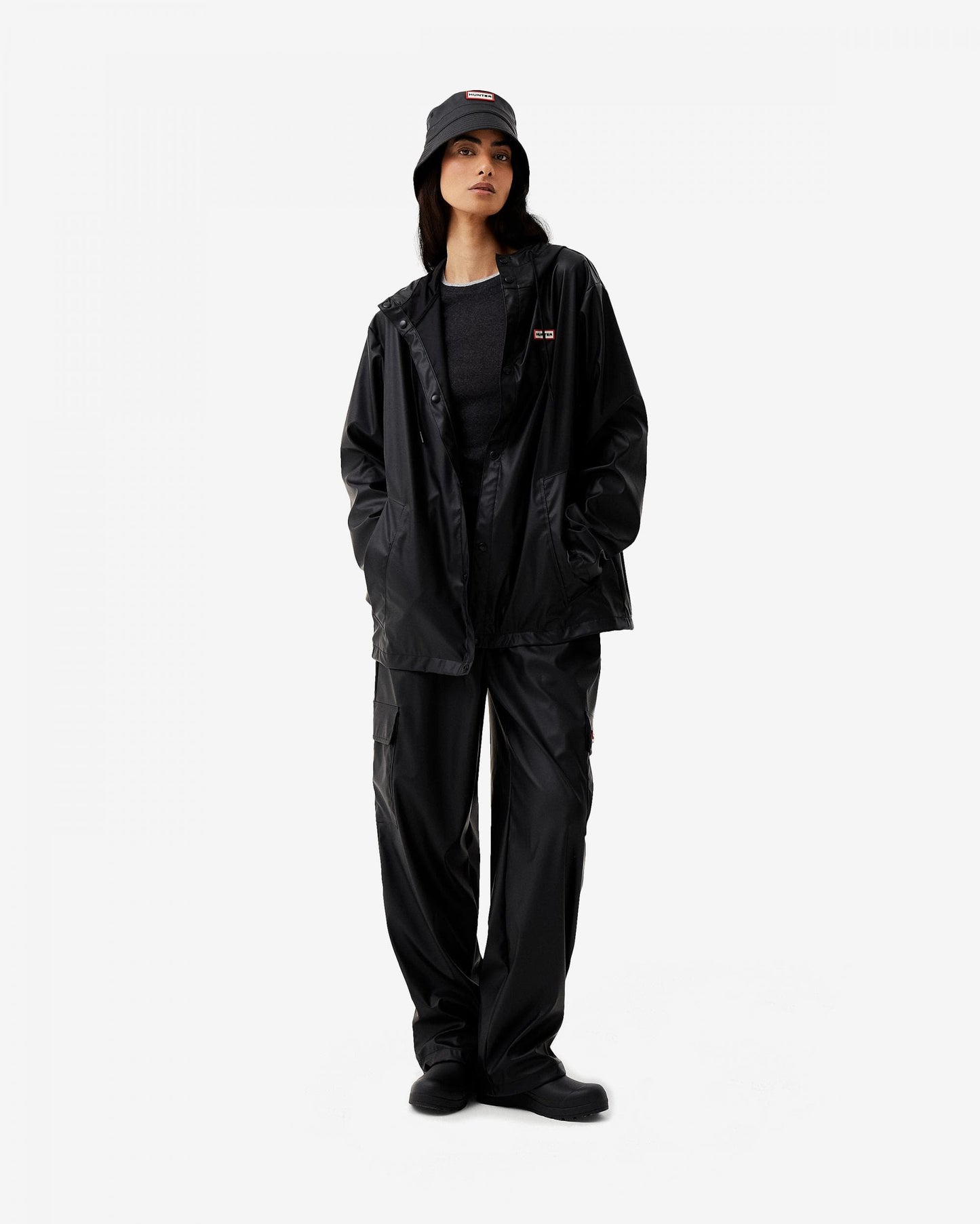 Hunter Izzy Unisex Hooded Jacket - Black