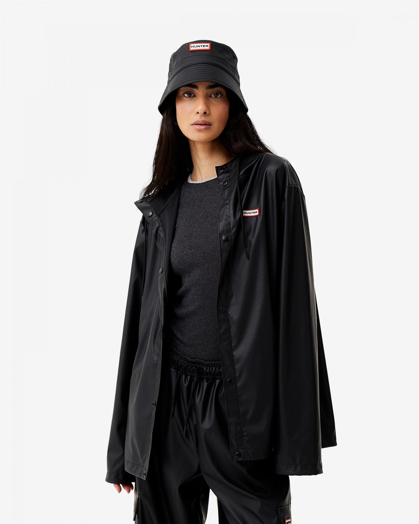 Hunter Izzy Unisex Hooded Jacket - Black