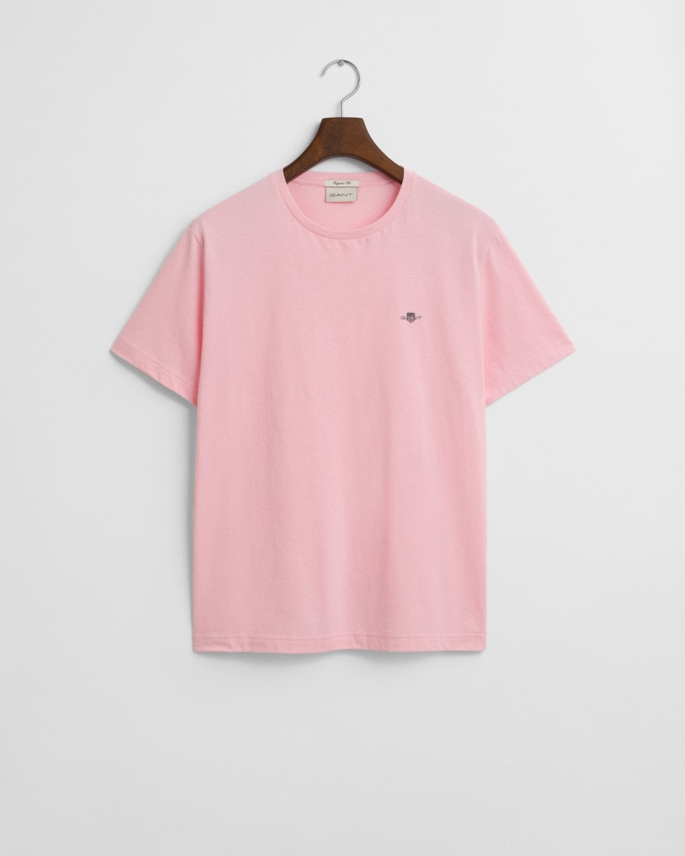 GANT Mens Regular Fit Short Sleeve Shield Logo T-Shirt - 637 California Pink