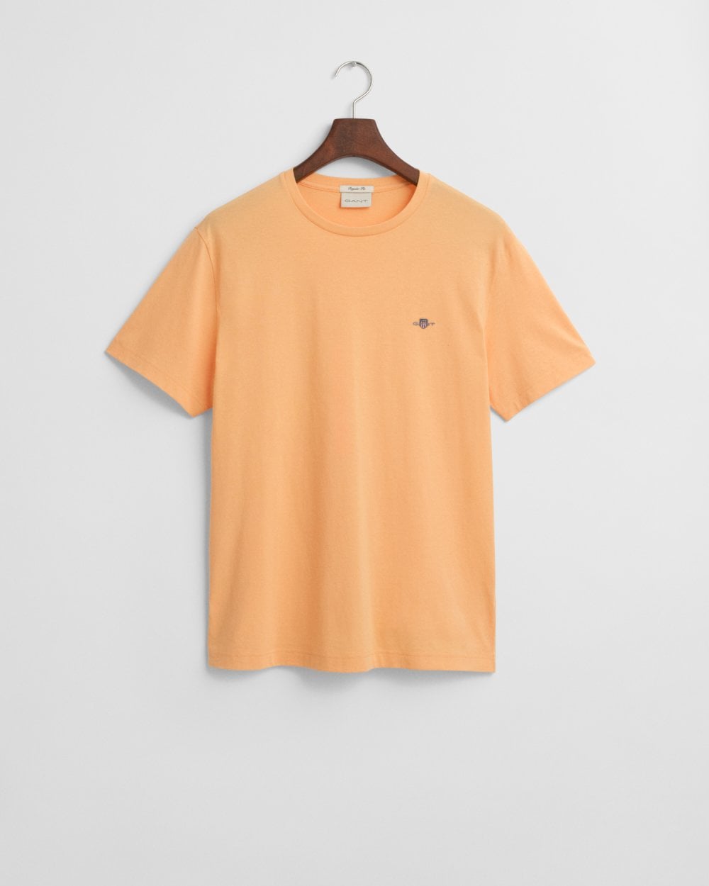 GANT Mens Regular Fit Short Sleeve Shield Logo T-Shirt - 848 Peachy Orange