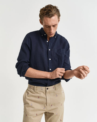 GANT Mens Regular Garment Dyed Linen Shirt