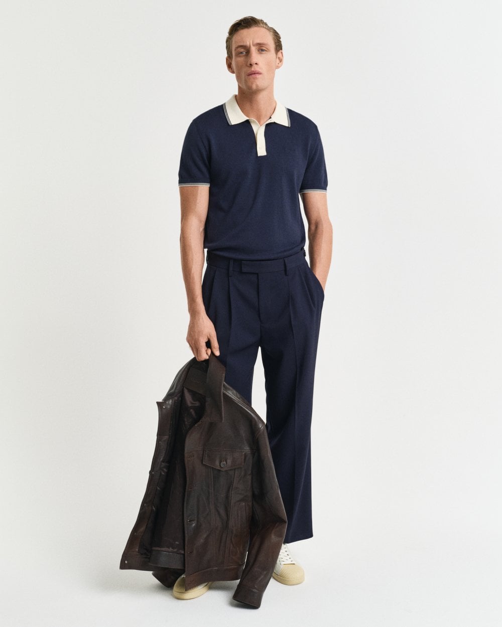 GANT GANT Mens Modal Blend Short Sleeve Polo