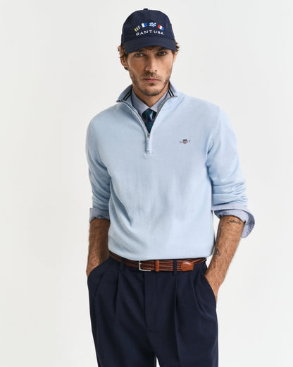 GANT Mens Classic Cotton Half zip Jumper