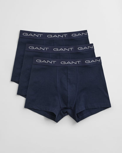 GANT Mens Slim Fit Cotton Jersey Trunks 3-Pack
