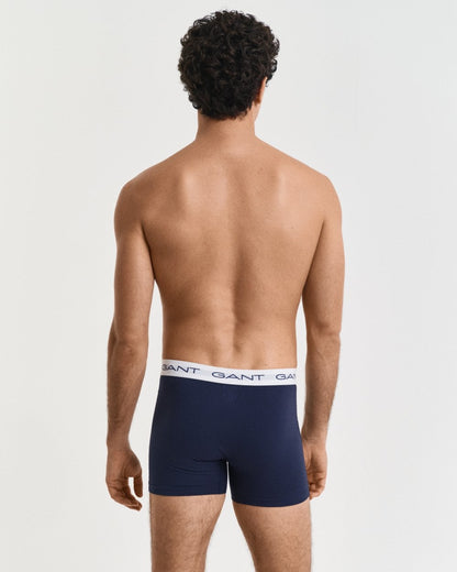 GANT Mens Slim Fit Cotton Jersey Boxer Briefs 3-Pack - 105 Multicolor