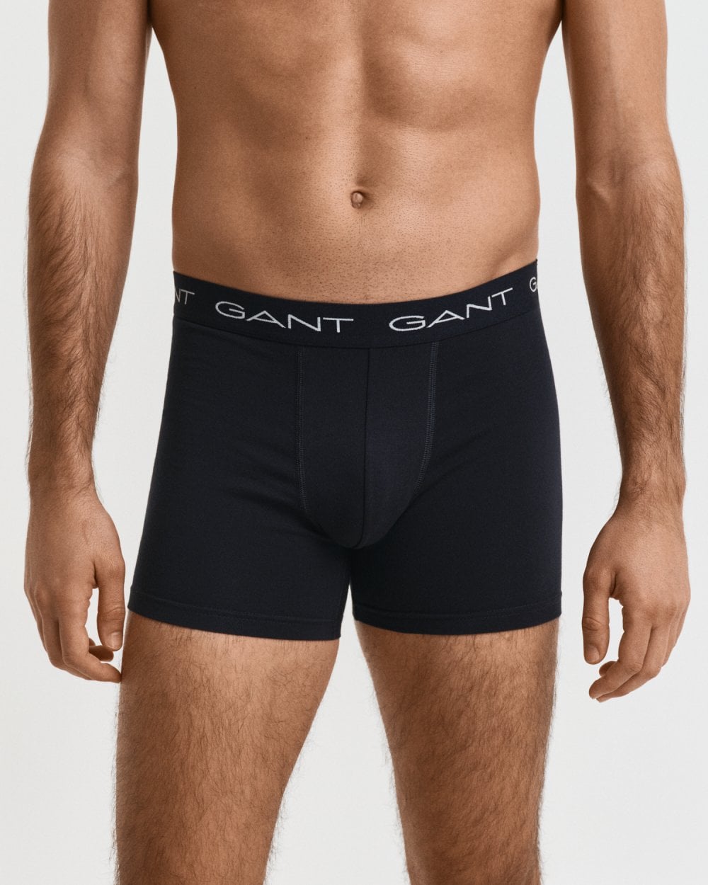 GANT Mens Slim Fit Cotton Jersey Boxer Briefs 3-Pack - 5 Black