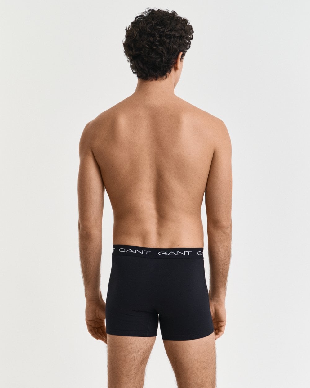 GANT Mens Slim Fit Cotton Jersey Boxer Briefs 3-Pack - 5 Black