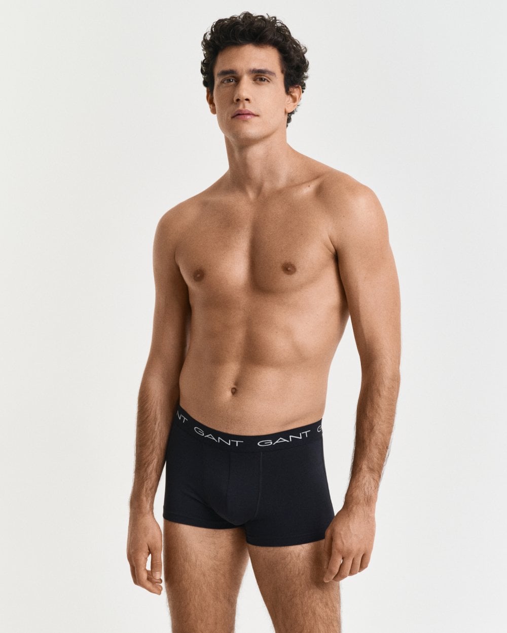 GANT Mens Slim Fit Stretch Cotton Jersey Trunks 5-Pack - 5 Black