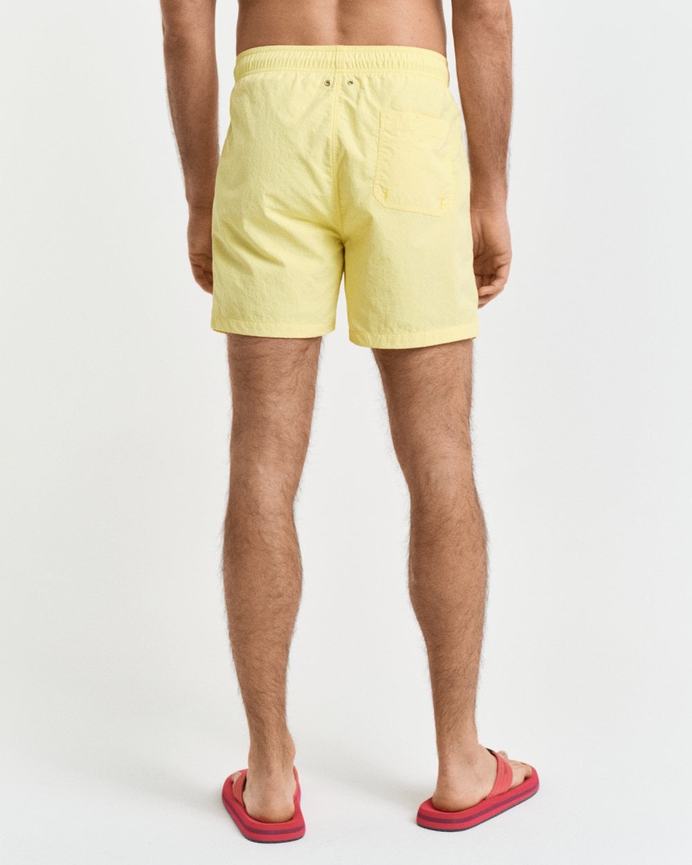 GANT Mens Swim Shorts with Embroidered Shield Logo - 714 Banana Yellow