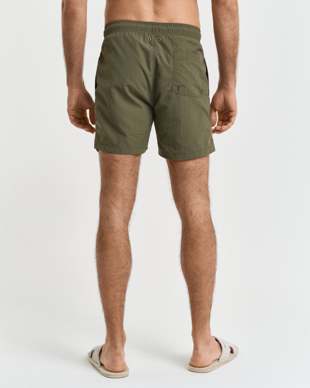 GANT Mens Swim Shorts with Embroidered Shield Logo - 301 Juniper Green
