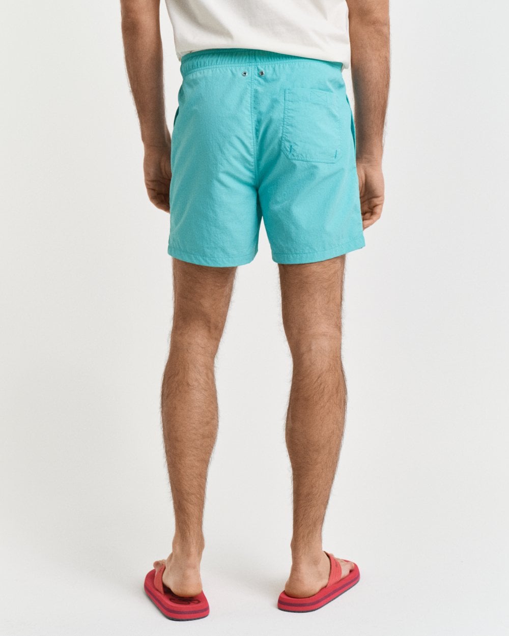 GANT Mens Swim Shorts with Embroidered Shield Logo - 353 Tropic Blue