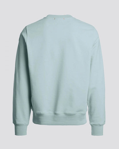 Parajumpers K2 Mens Crew Neck Sweatshirt with Logo Patch - Smoke Blue 0323