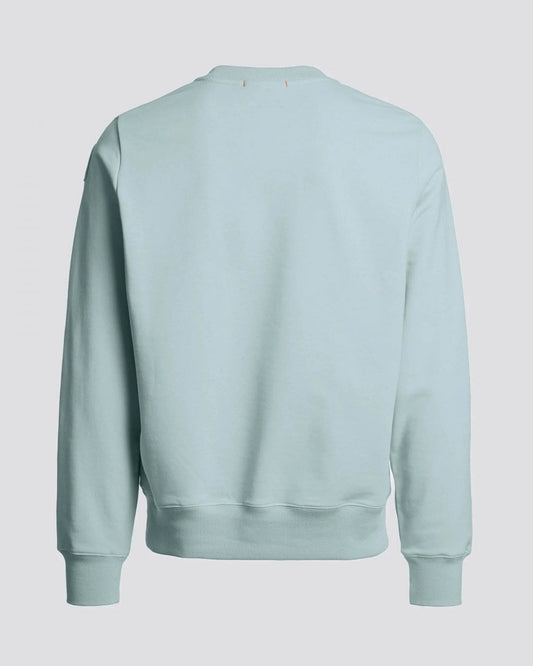 Parajumpers K2 Mens Crew Neck Sweatshirt with Logo Patch - Smoke Blue 0323