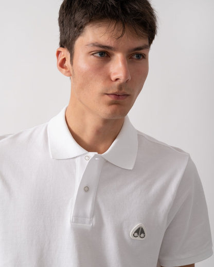Moose Knuckles Everett Mens Polo Shirt - White 160