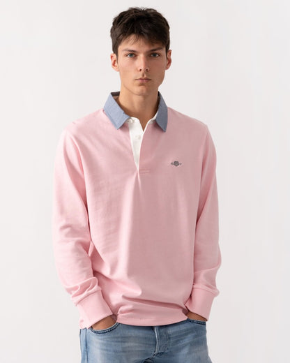GANT Mens Regular Fit Chambray Heavy Rugger - 637 California Pink