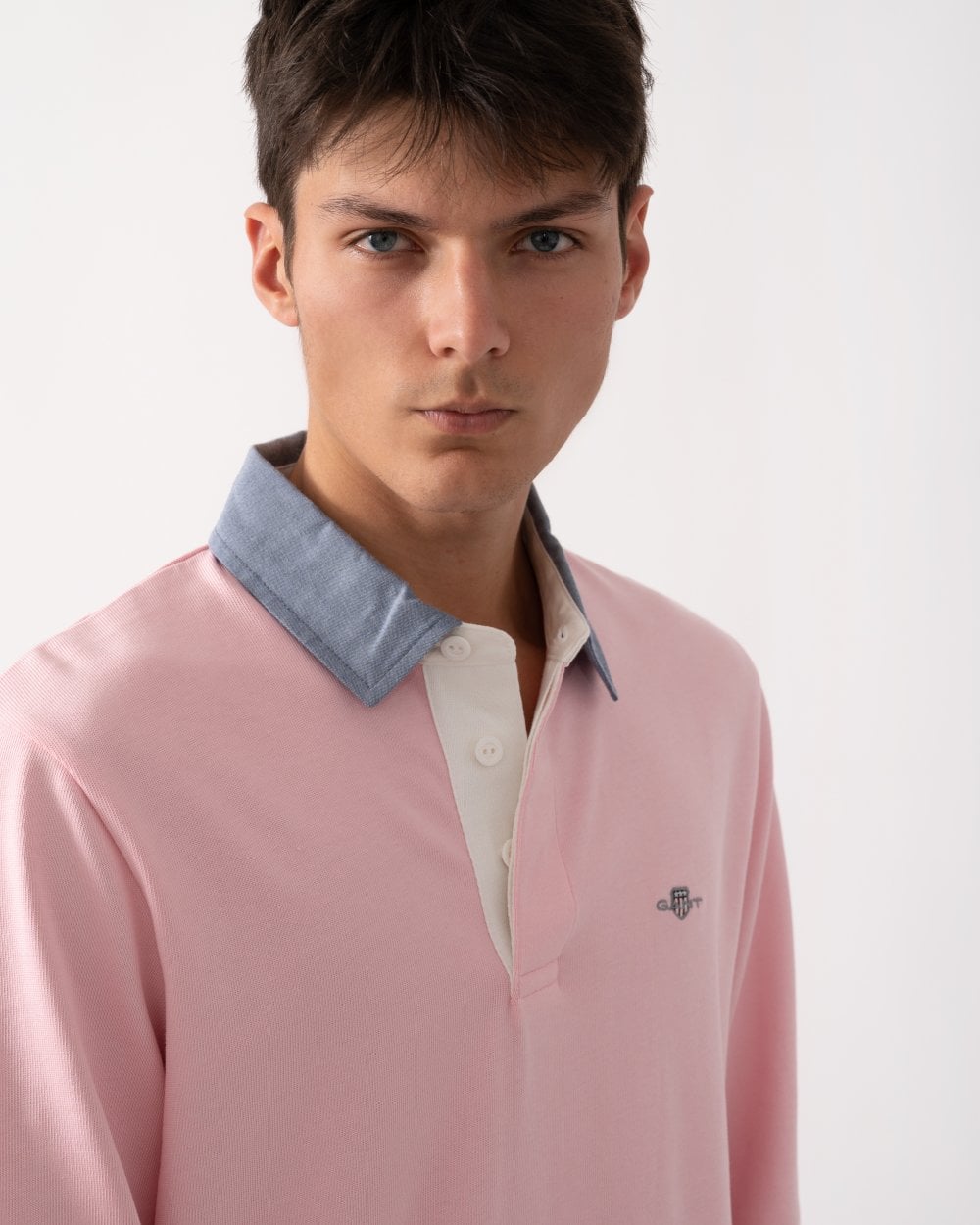 GANT Mens Regular Fit Chambray Heavy Rugger - 637 California Pink