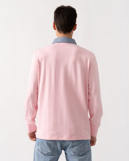 GANT Mens Regular Fit Chambray Heavy Rugger - 637 California Pink