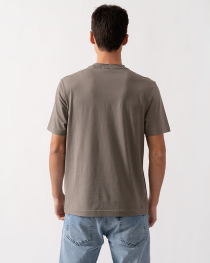 BOSS Orange TChup Mens Crew Neck Small Logo T-Shirt - Open Beige 294