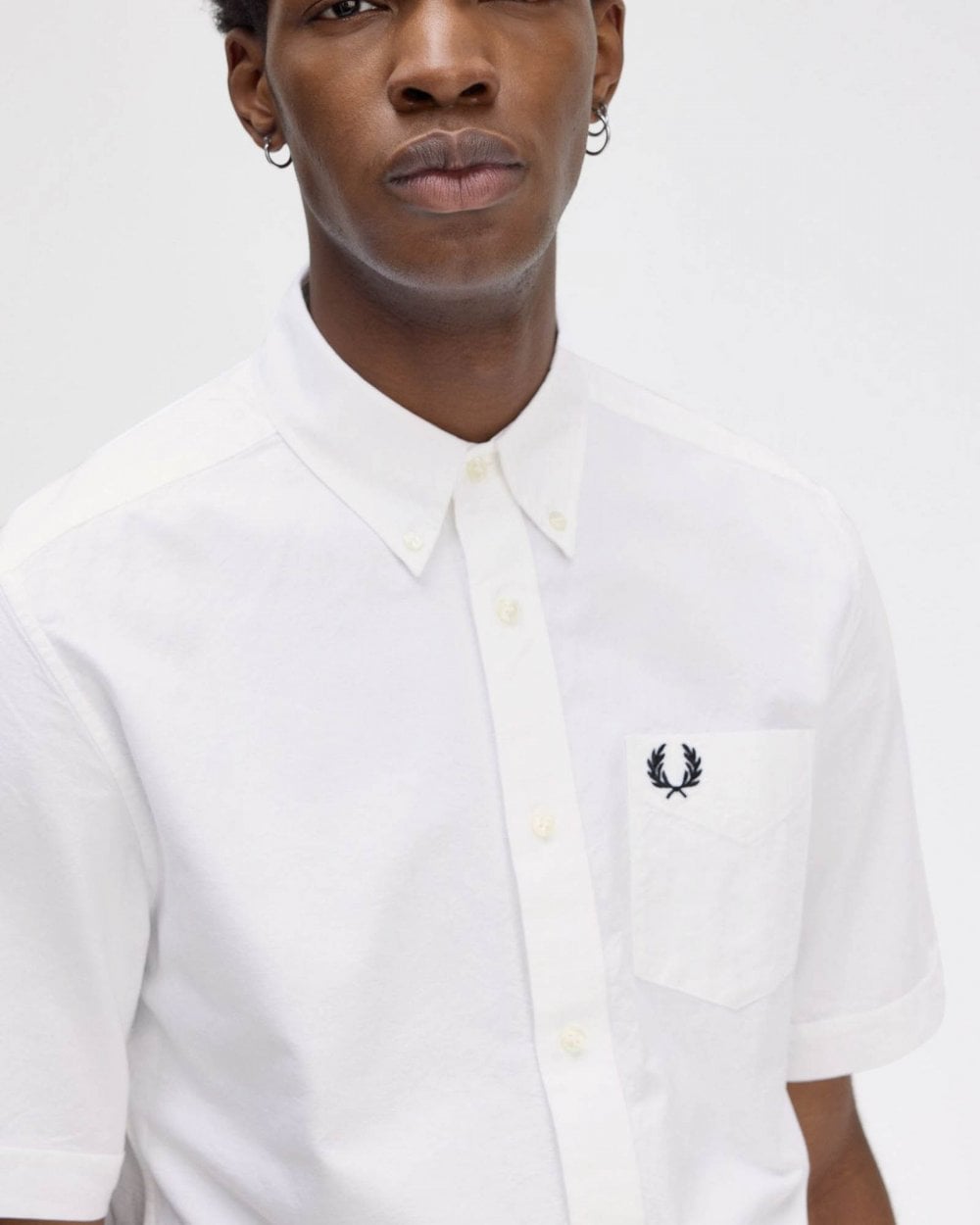 Fred Perry Mens Oxford Shirt NOS - White 100