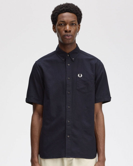 Fred Perry Mens Oxford Shirt NOS - Navy 608