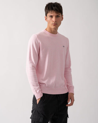 GANT Mens Classic Cotton Crew Neck Jumper