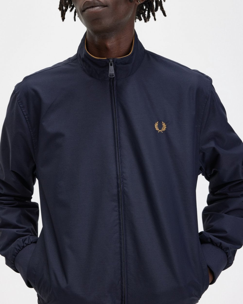 Fred Perry Mens Brentham Jacket - Navy 608