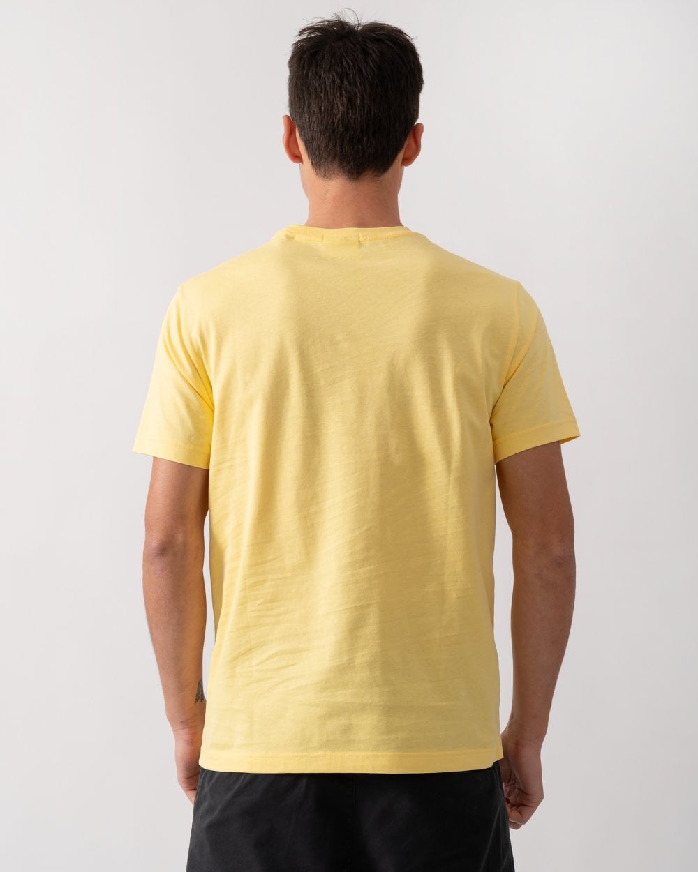 GANT Mens Regular Fit Short Sleeve Shield Logo T-Shirt - 714 Banana Yellow