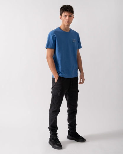 GANT Mens Small Graphic Short Sleeve T-Shirt - 407 Rich Blue