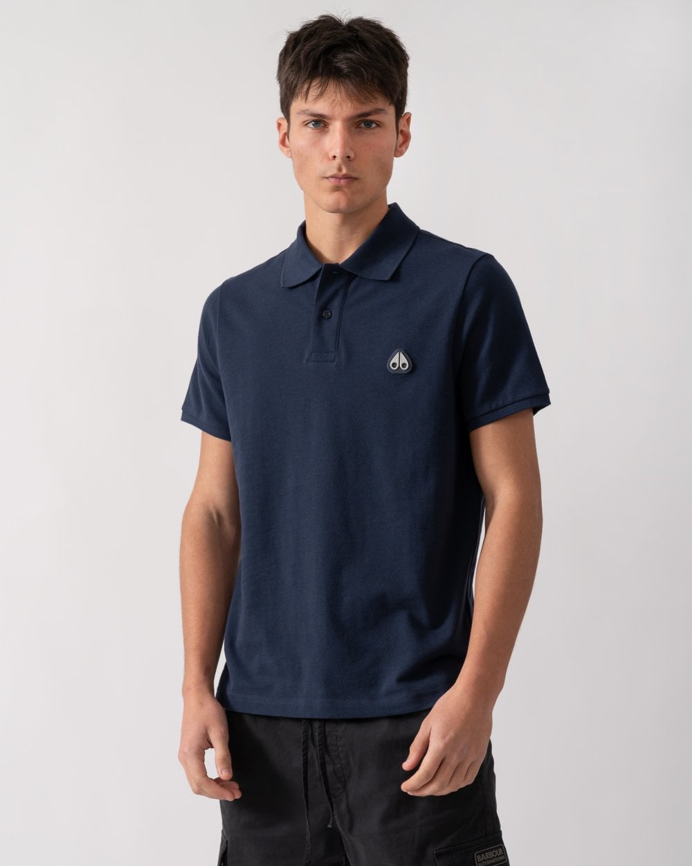 Moose Knuckles Everett Mens Polo Shirt - Navy 833