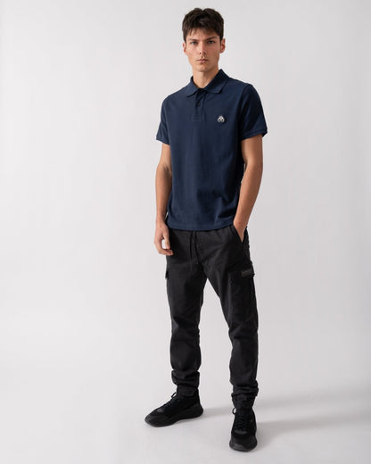 Moose Knuckles Everett Mens Polo Shirt - Navy 833